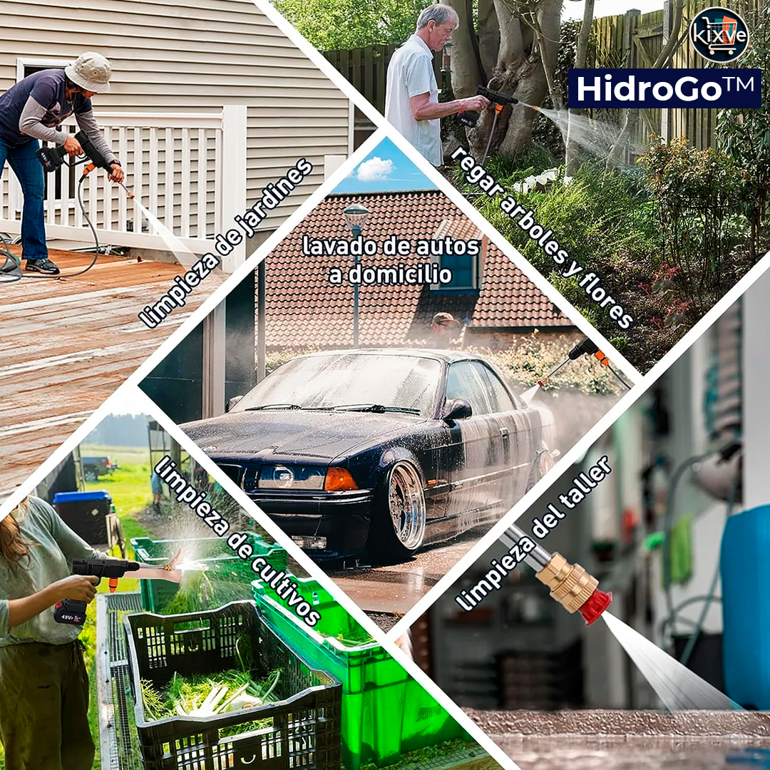 HIDROLAVADORA INALÁMBRICA CON BATERÍA HIDROGO™ ⭐️⭐️⭐️⭐️⭐️