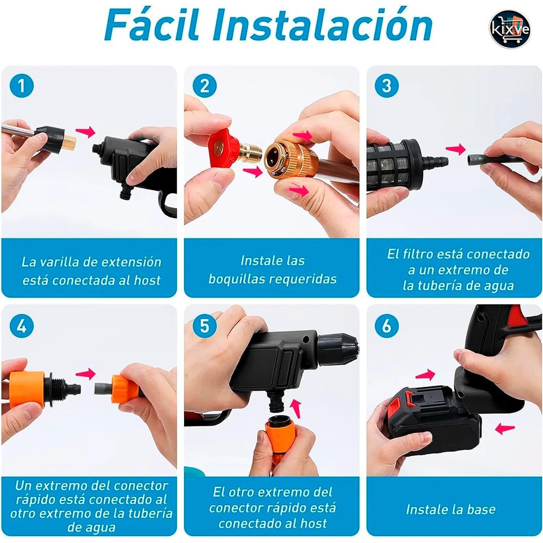 HIDROLAVADORA INALÁMBRICA CON BATERÍA HIDROGO™ ⭐️⭐️⭐️⭐️⭐️