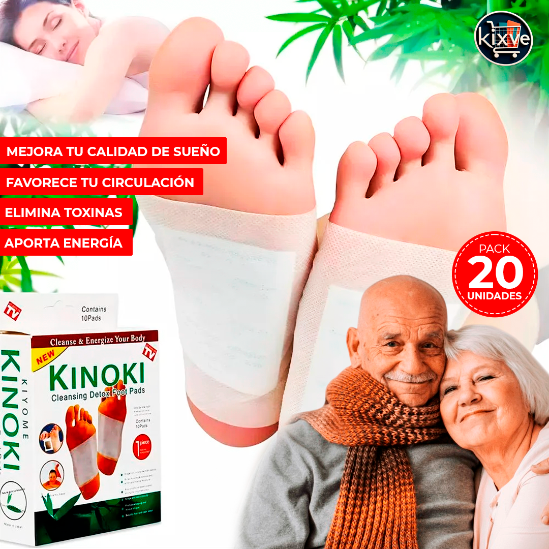 🔥🔥¡OFERTA!🔥🔥 PARCHES KINOKIS PARA PIES PACK 20 UNIDADES KINOSALUD™ ⭐⭐⭐⭐⭐