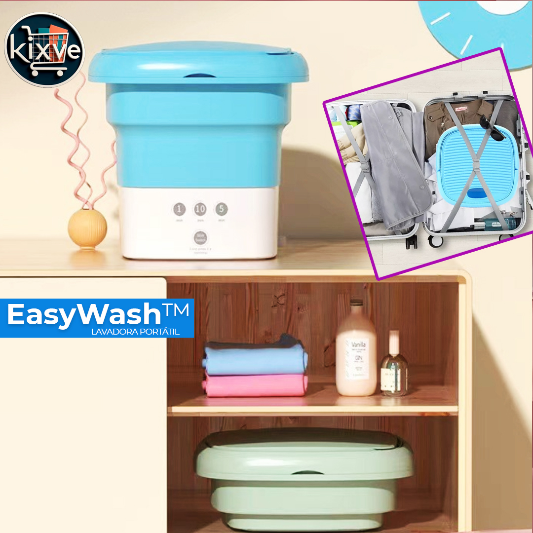 🔥🔥OFERTA!🔥🔥 MINI LAVADORA PORTÁTIL PLEGABLE EASYWASH™ ⭐⭐⭐⭐⭐