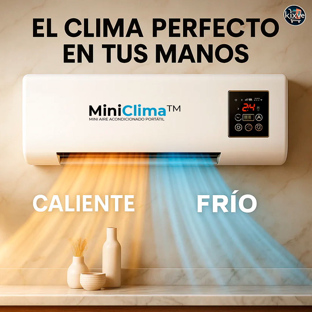 MINI AIRE ACONDICIONADO PORTÁTIL DE PARED 2 EN 1 CALOR + FRIO MINICLIMA™ ⭐⭐⭐⭐⭐