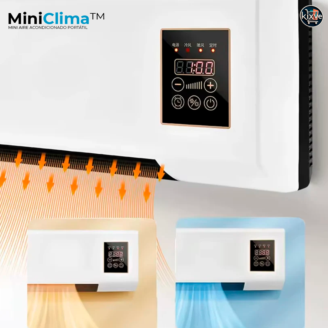 MINI AIRE ACONDICIONADO PORTÁTIL DE PARED 2 EN 1 CALOR + FRIO MINICLIMA™ ⭐⭐⭐⭐⭐