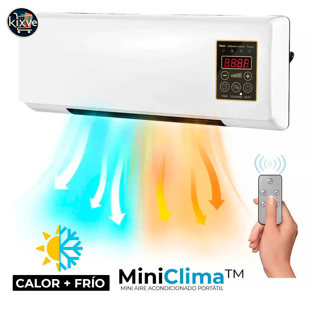 MINI AIRE ACONDICIONADO PORTÁTIL DE PARED 2 EN 1 CALOR + FRIO MINICLIMA™ ⭐⭐⭐⭐⭐