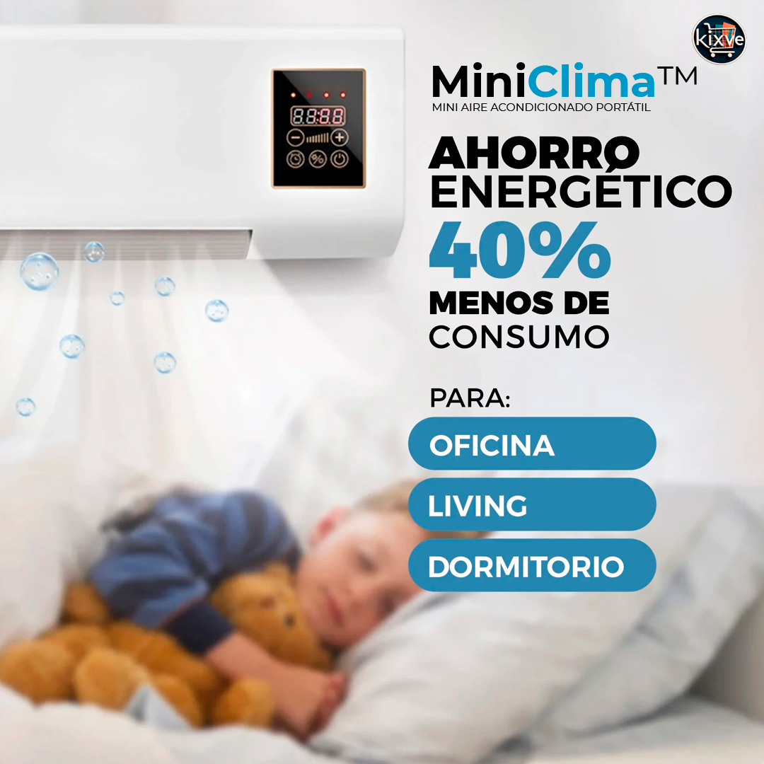 MINI AIRE ACONDICIONADO PORTÁTIL DE PARED 2 EN 1 CALOR + FRIO MINICLIMA™ ⭐⭐⭐⭐⭐