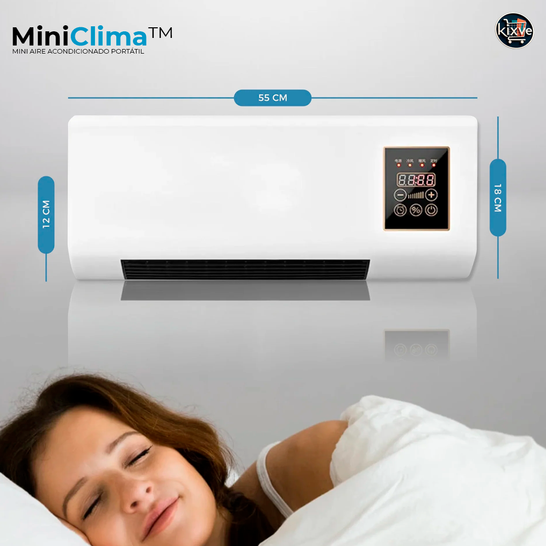 MINI AIRE ACONDICIONADO PORTÁTIL DE PARED 2 EN 1 CALOR + FRIO MINICLIMA™ ⭐⭐⭐⭐⭐