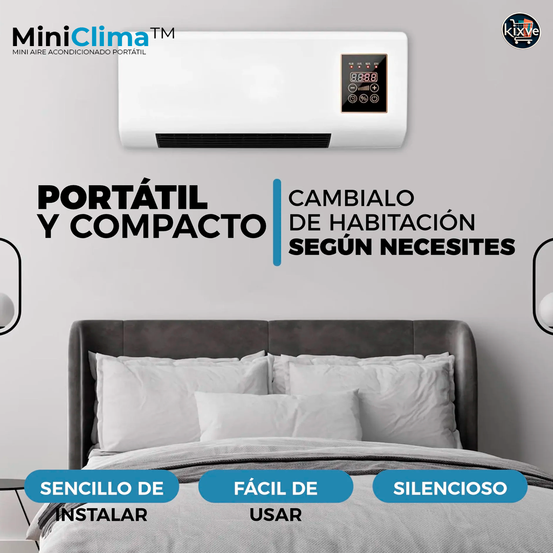 MINI AIRE ACONDICIONADO PORTÁTIL DE PARED 2 EN 1 CALOR + FRIO MINICLIMA™ ⭐⭐⭐⭐⭐