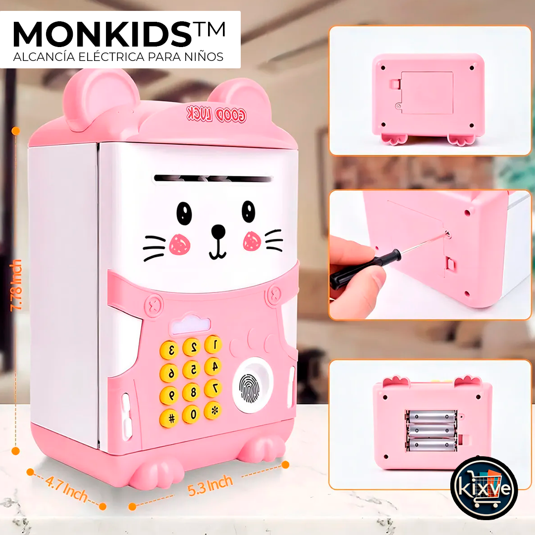 ALCANCÍA PARA NIÑOS MUSICAL ELECTRÓNICA MONKIDS™ ⭐️⭐️⭐️⭐️⭐️